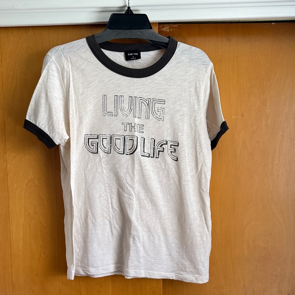 Women’s “Living the Good Life” Blank Paige Graphic Tee
